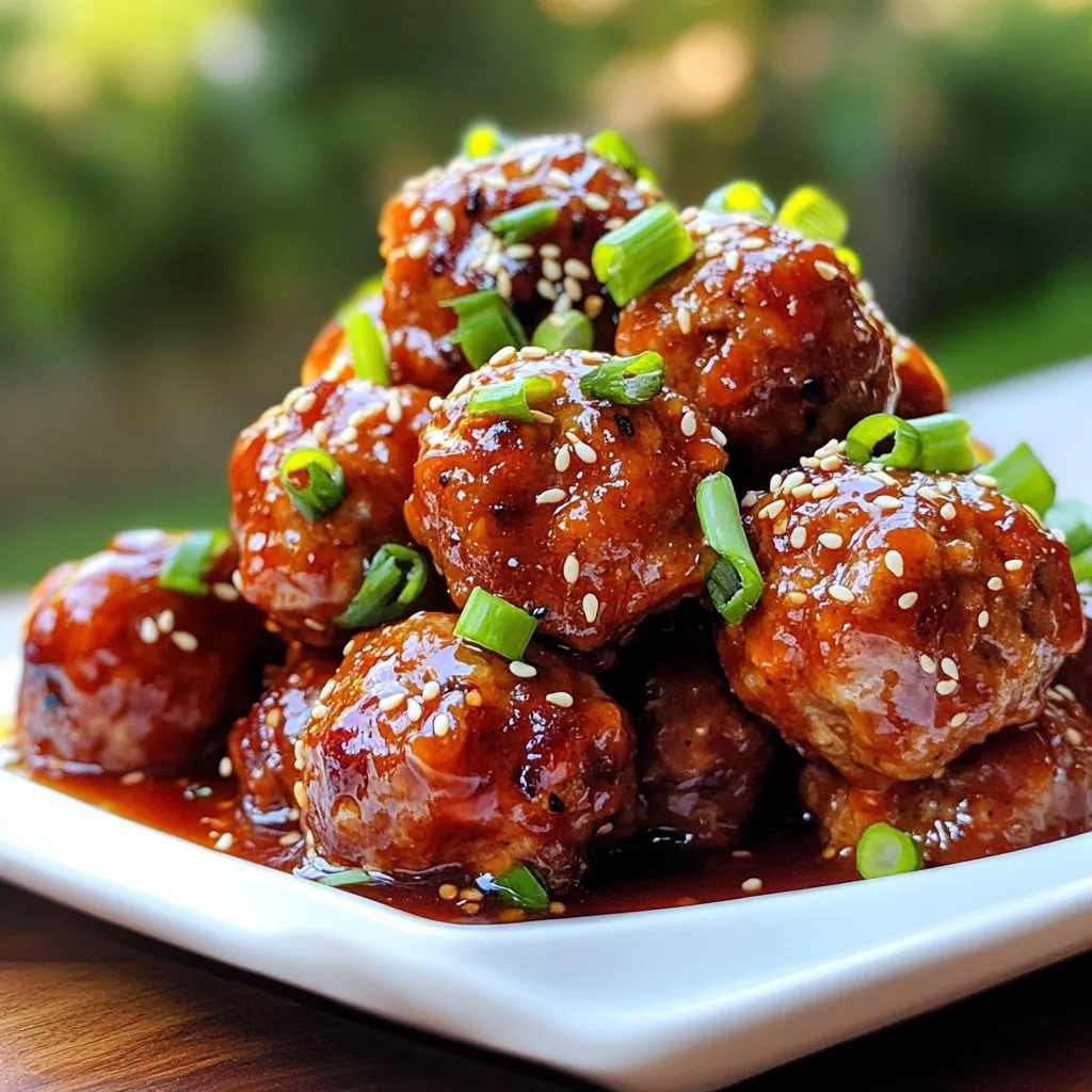 Spicy Honey Garlic Meatballs Flavorful Dinner Recipe