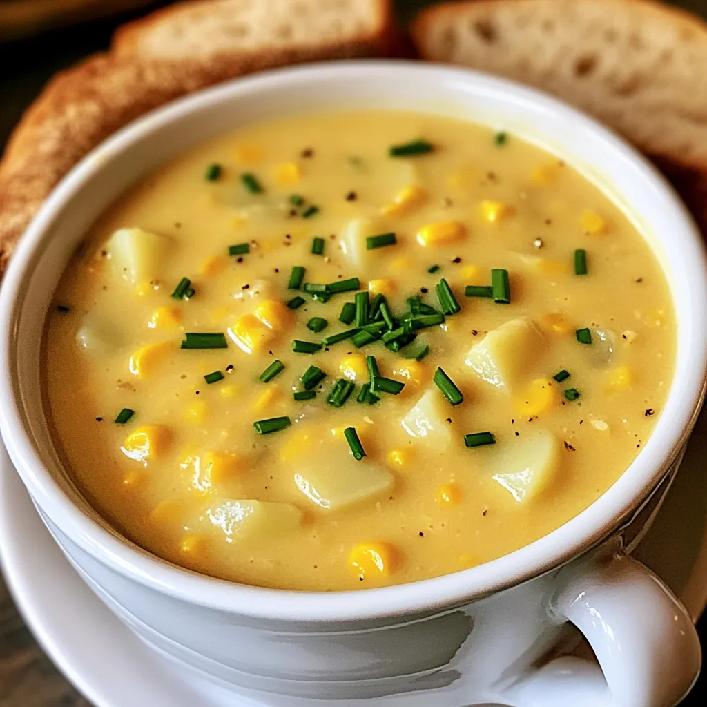 Slow Cooker Creamy Corn Chowder Easy and Comforting Dish