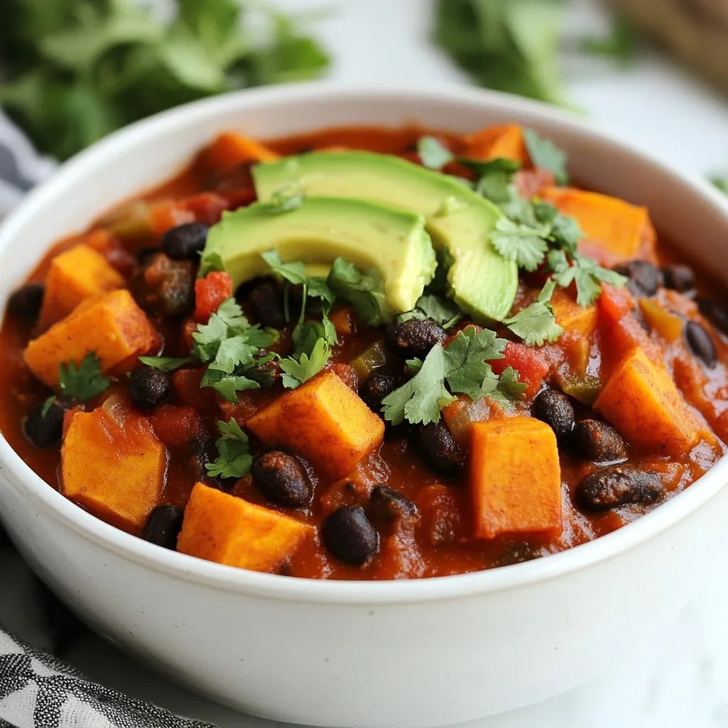 Sweet Potato Black Bean Chili Flavorful and Hearty Dish