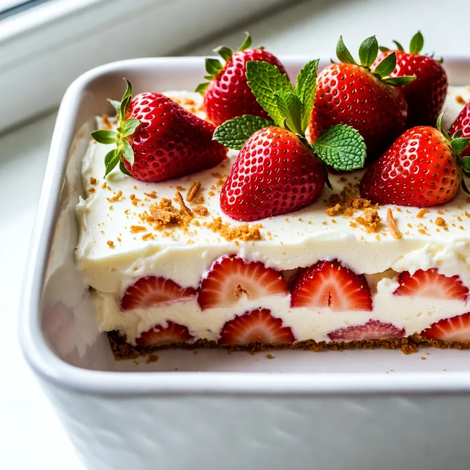 Strawberry Cheesecake Icebox Cake Delightful Recipe