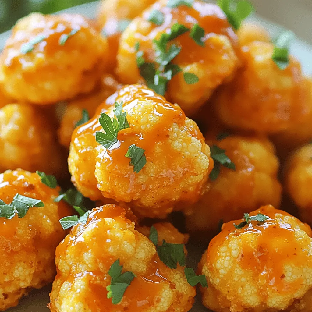 Buffalo Cauliflower Bites Crispy and Flavorful Snack