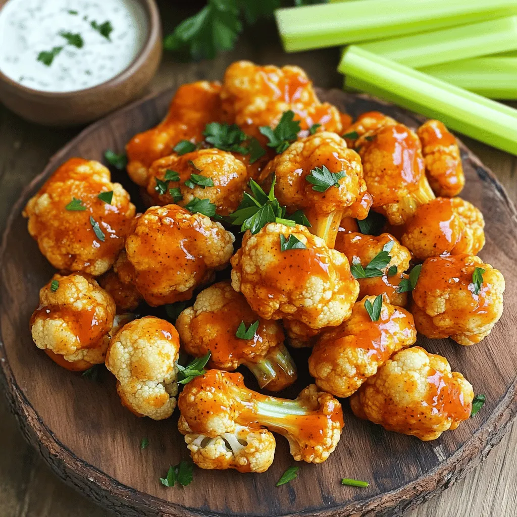 Cauliflower Buffalo Wings Crispy and Flavorful Treat
