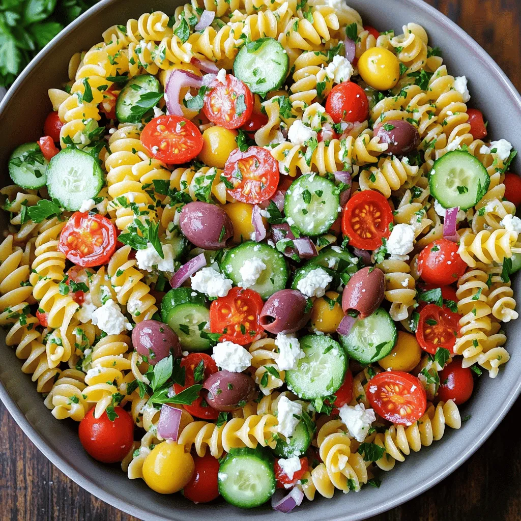 Greek Pasta Salad with Feta Fresh and Flavorful Meal