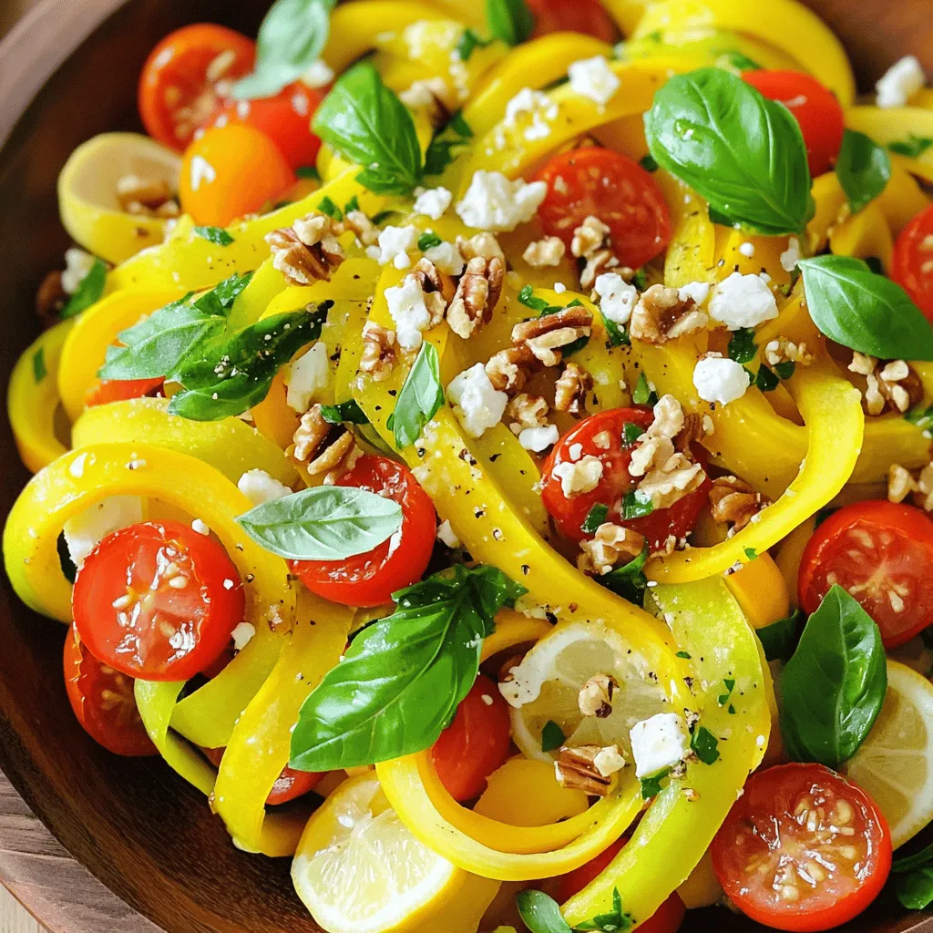 Summer Squash Ribbon Salad Colorful and Fresh Dish