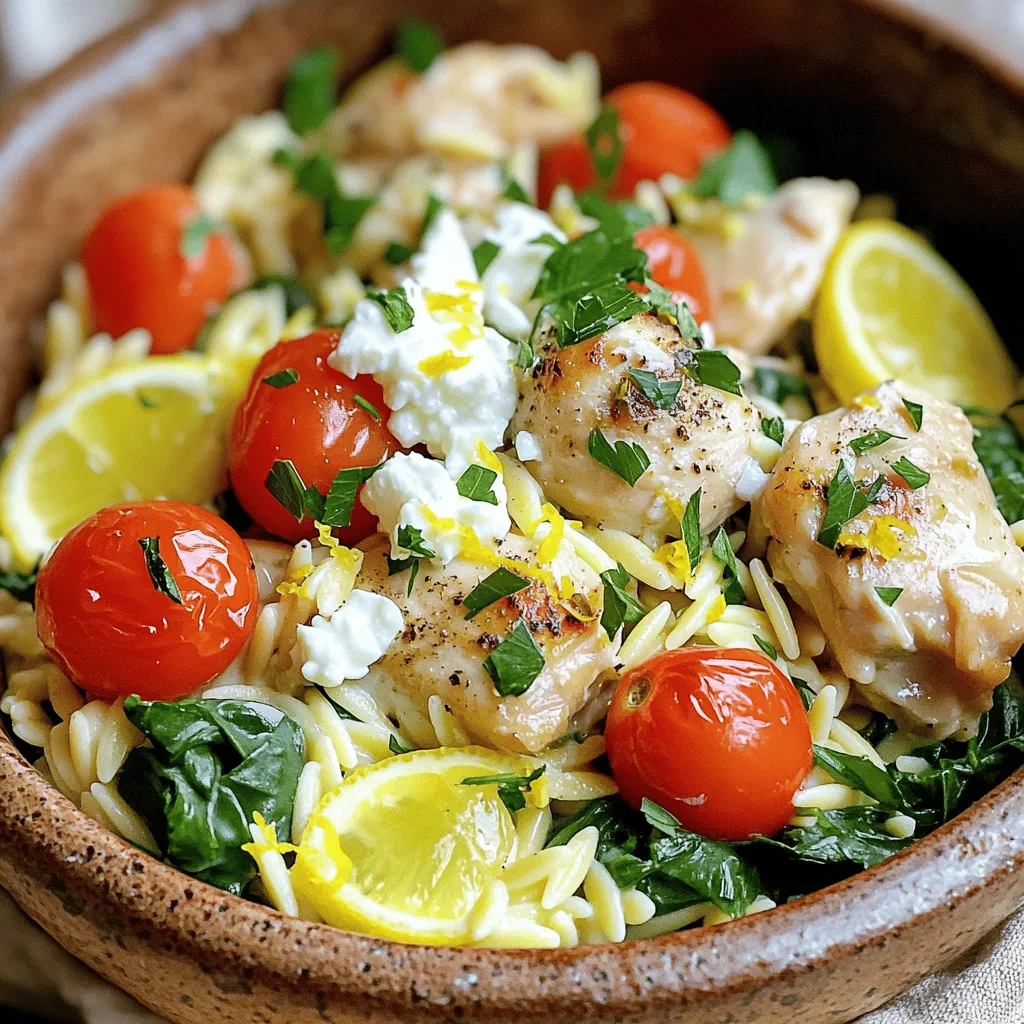 Creamy Greek Chicken Orzo Delightful Dinner Recipe
