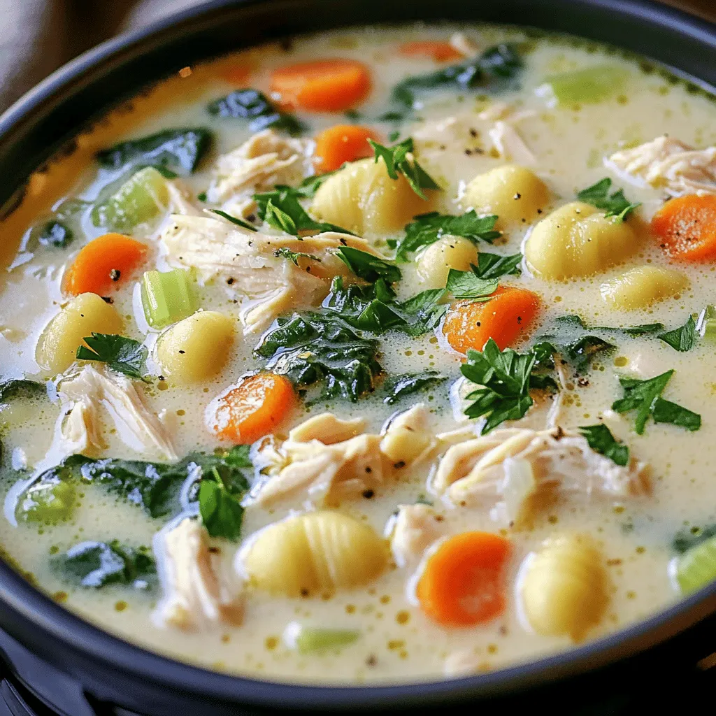 Instant Pot Creamy Chicken Gnocchi Soup Delight