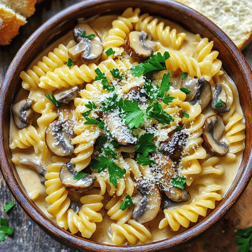 One-Pot Creamy Mushroom Pasta Quick and Flavorful Dish