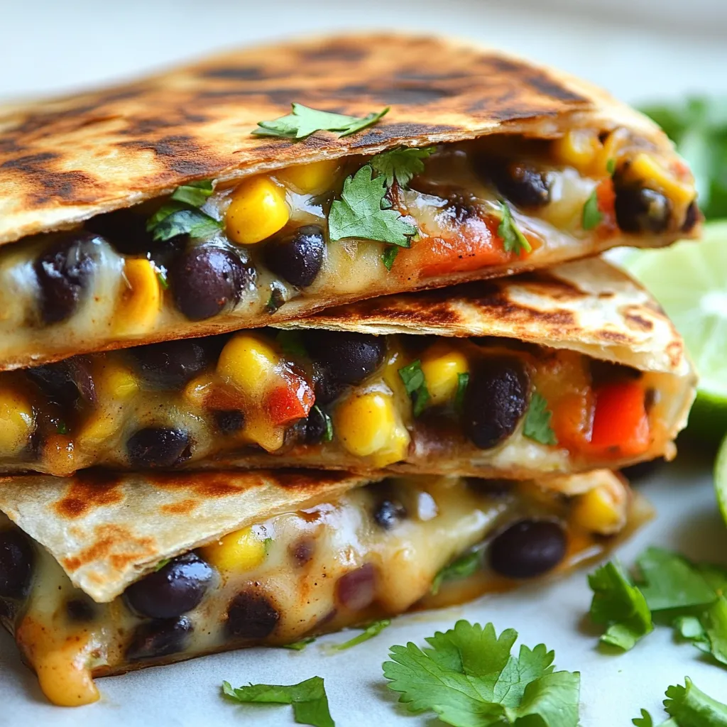 Spicy Black Bean Quesadillas Quick and Tasty Meal