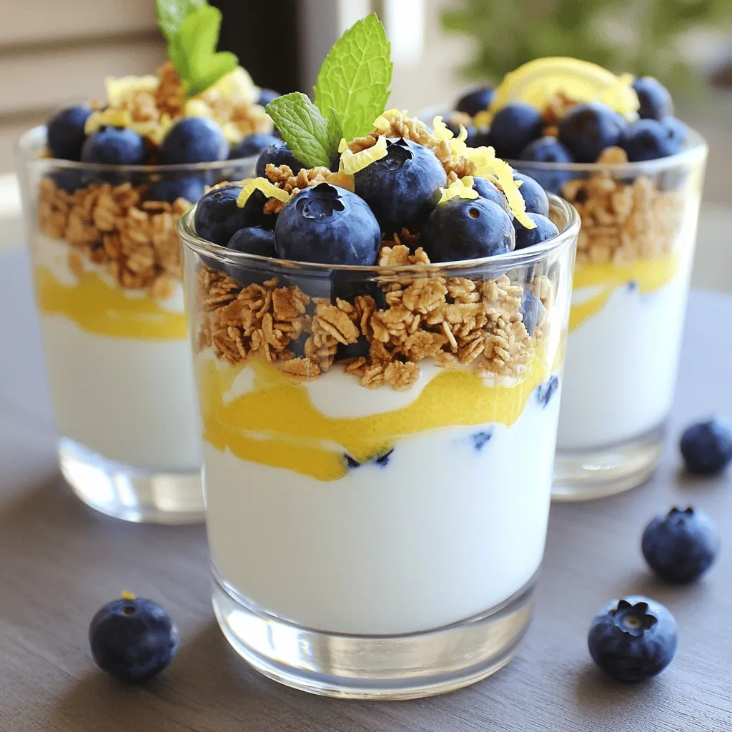 Blueberry Lemon Yogurt Parfaits Delightful and Fresh
