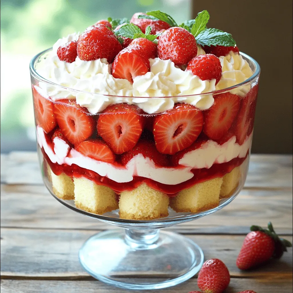 Strawberry Shortcake Trifle Delightful Summer Treat