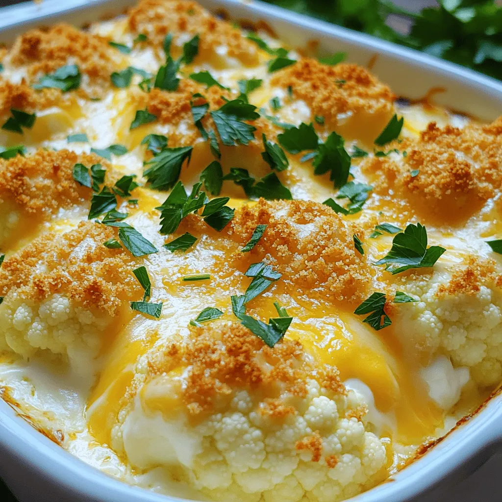 Cheesy Cauliflower Bake Simple and Flavorful Dish