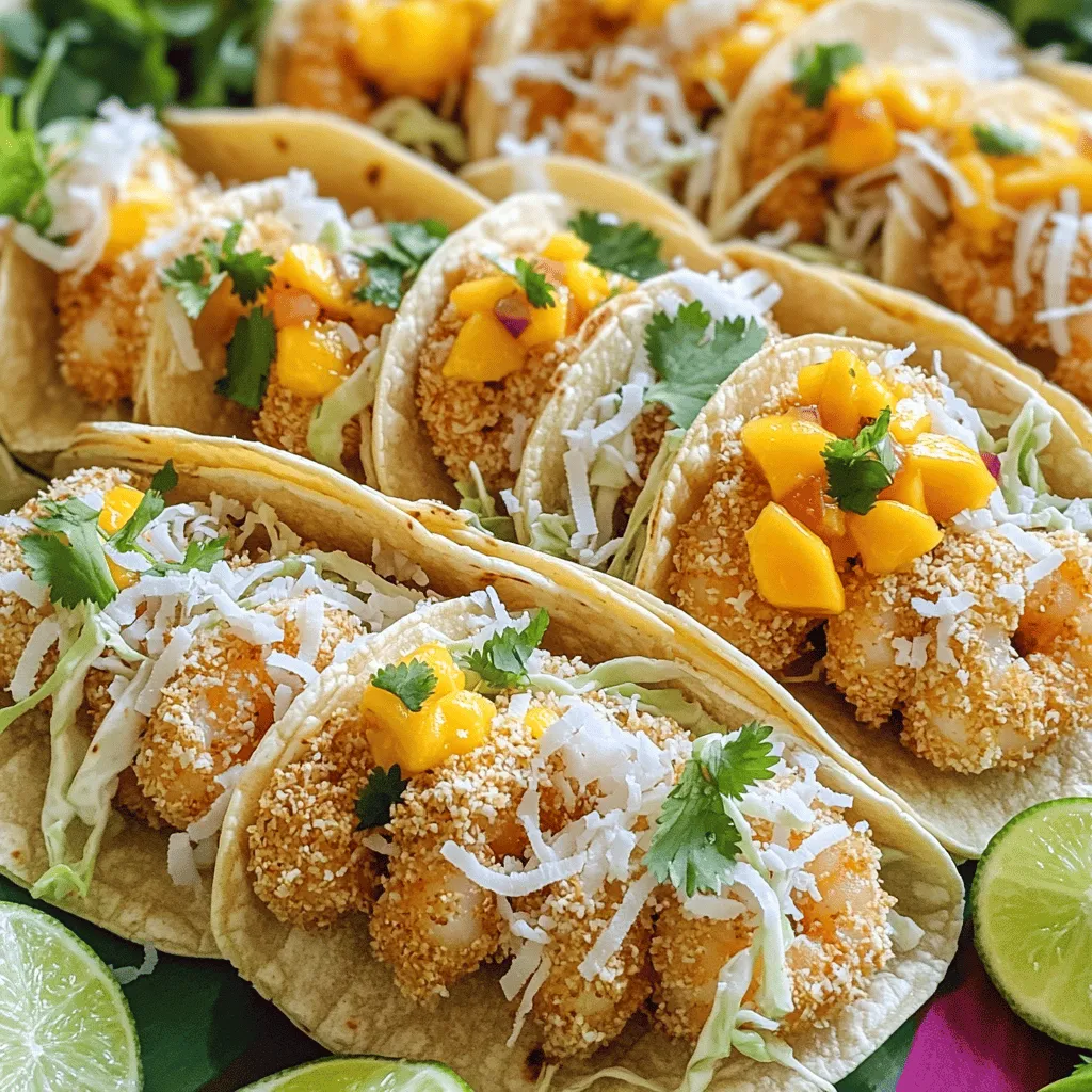 Air Fryer Coconut Shrimp Tacos Flavorful and Fun Meal