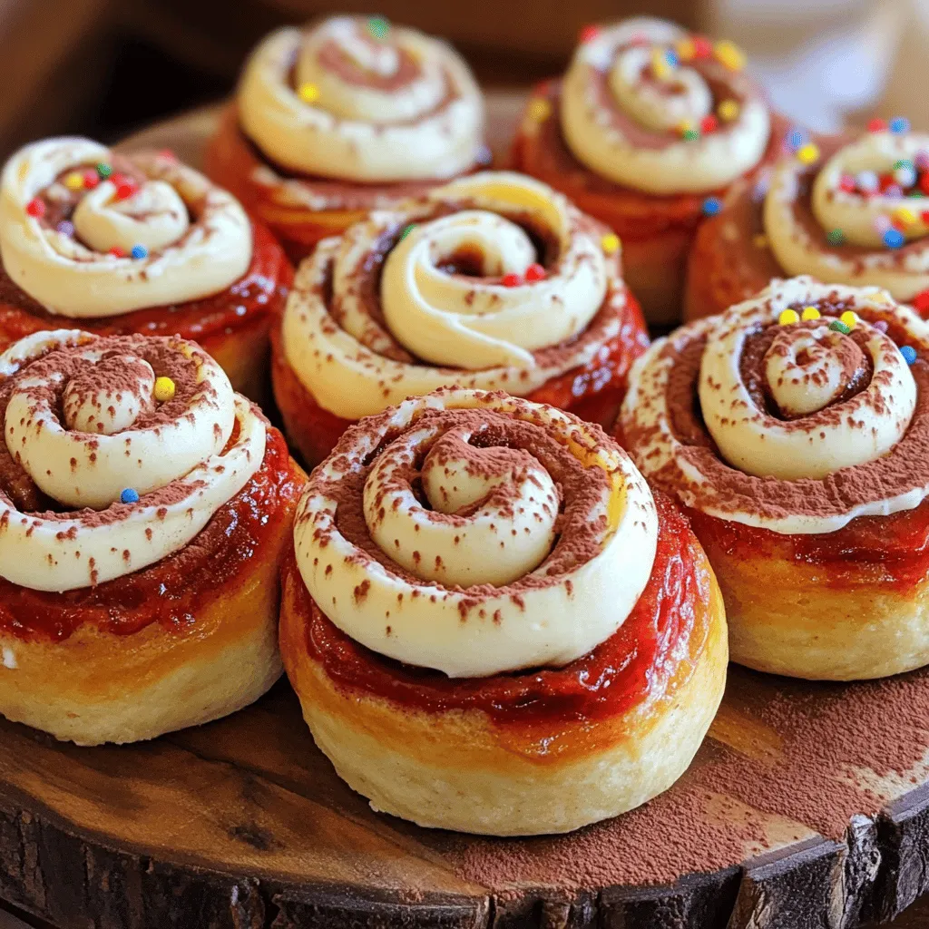 To make these tasty red velvet cinnamon rolls, you need the following items: