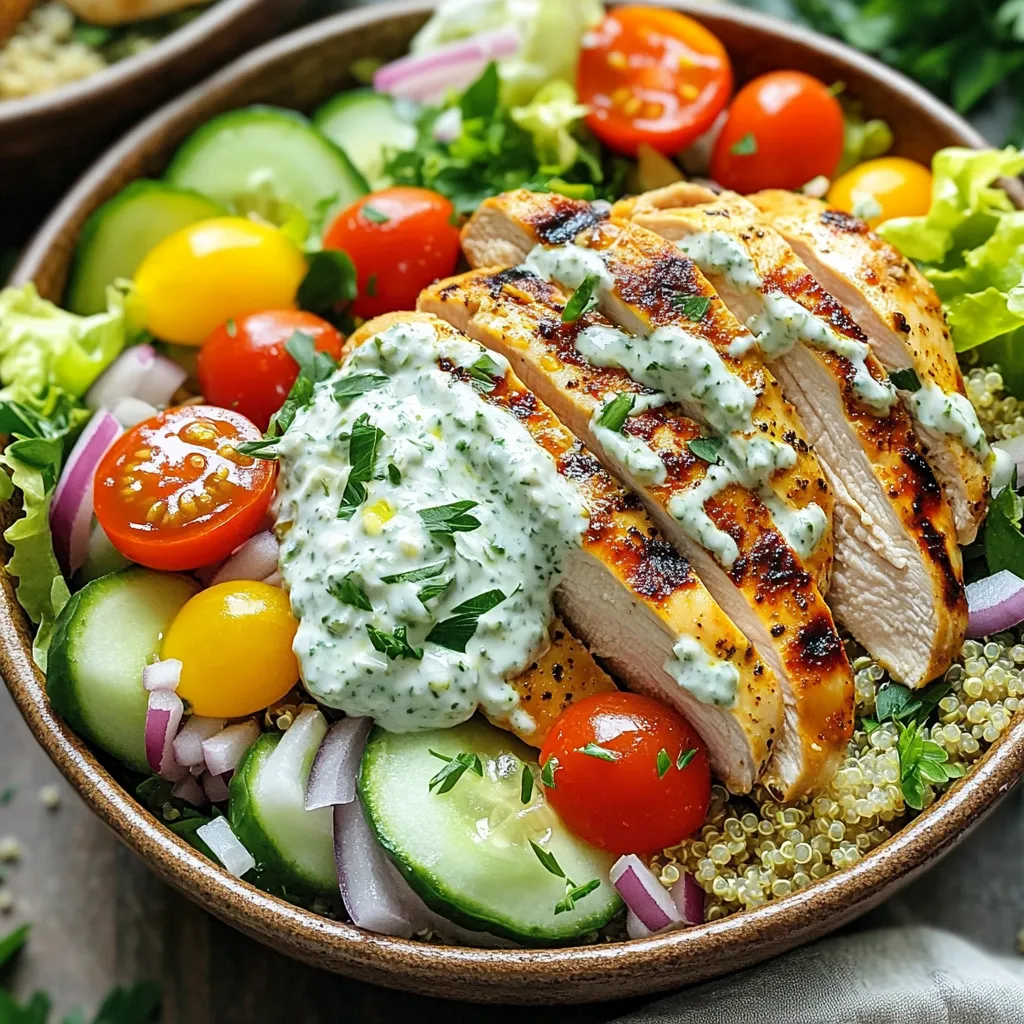 Greek Chicken Gyro Bowls Flavorful and Healthy Meal