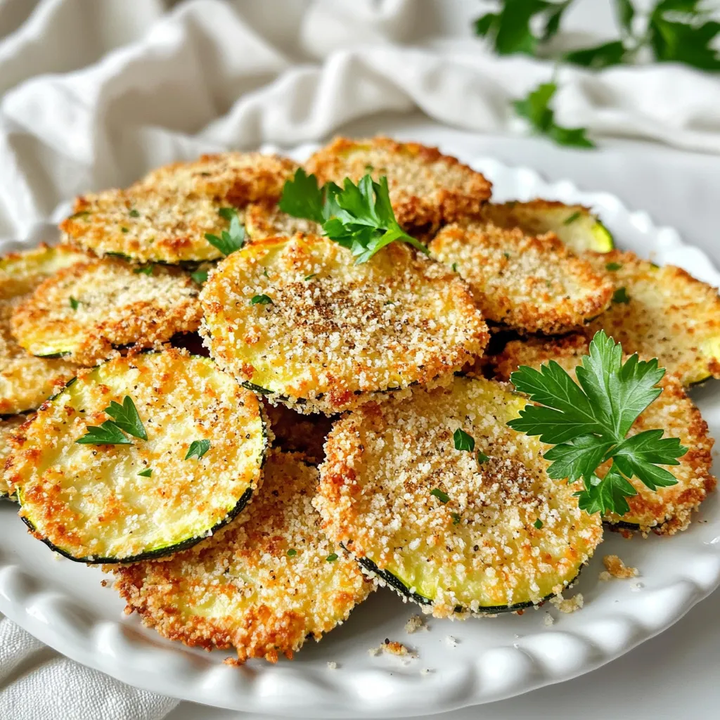 Air Fryer Parmesan Zucchini Rounds Crispy and Easy