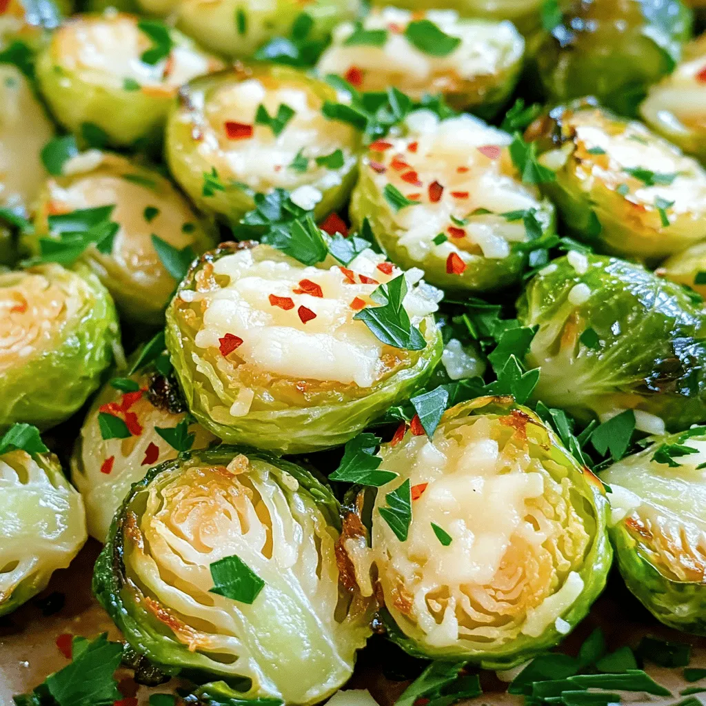Roasted Garlic Parmesan Brussels Sprouts Delightful Side