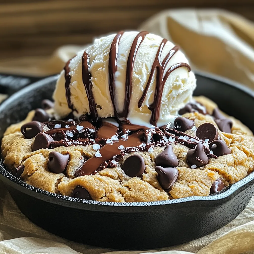 Brown Butter Chocolate Chip Skillet Cookie Delight