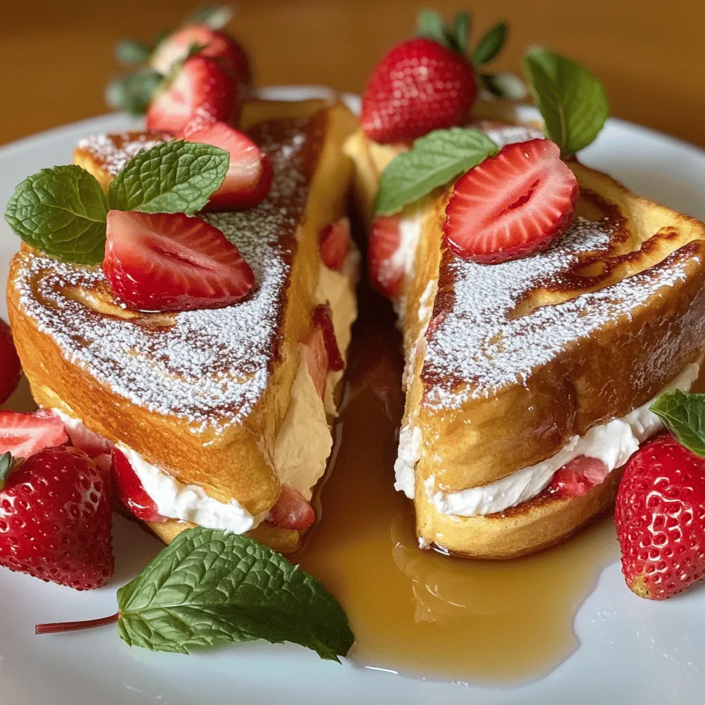 Strawberry Cheesecake French Toast Tasty Breakfast Recipe
