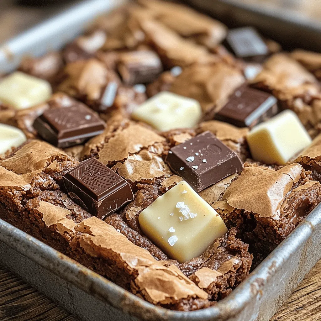 Brown Butter Triple Chocolate Blondies Indulgent Treat