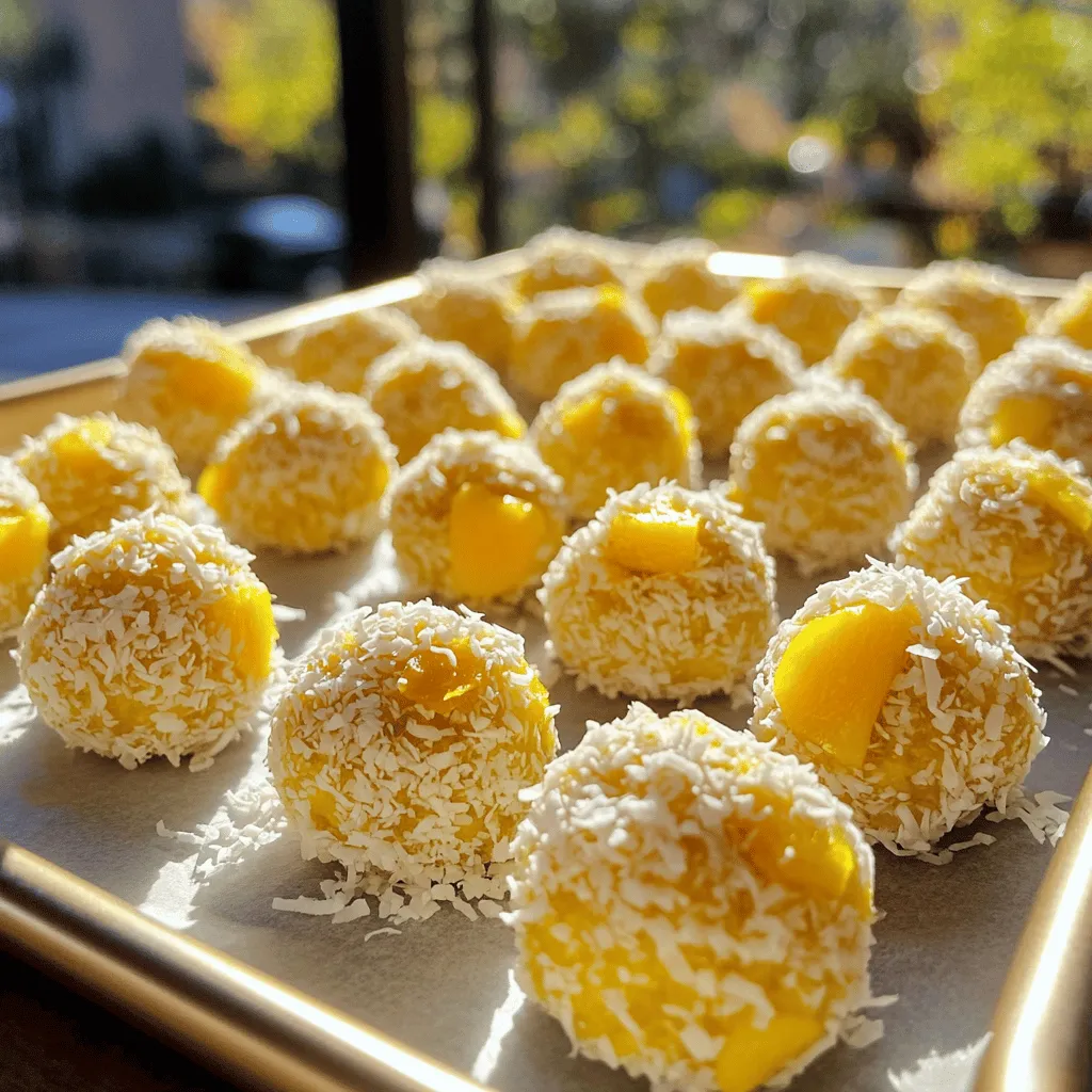 Mango Coconut Energy Balls Tasty and Nutritious Snack
