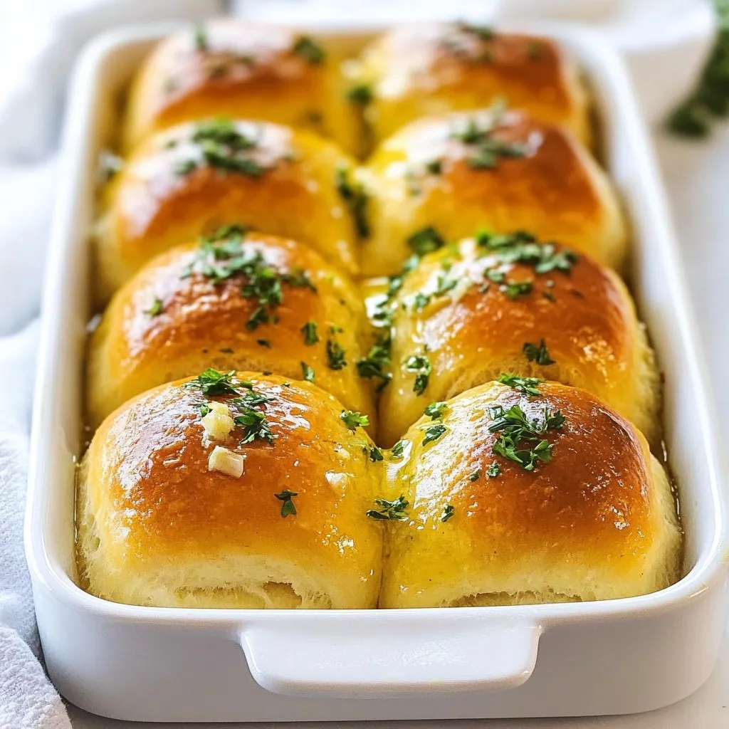 Garlic Herb Butter Dinner Rolls Fresh and Fluffy Treat