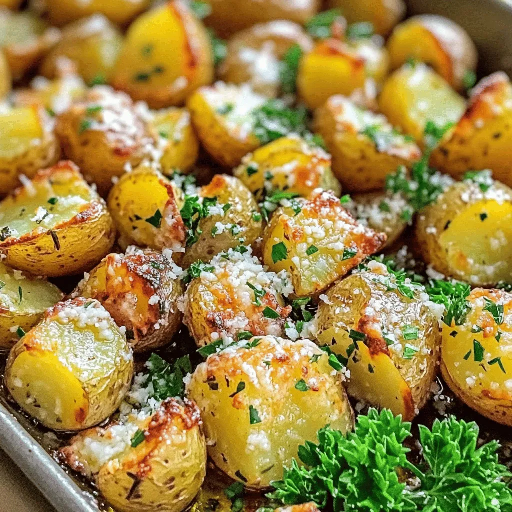 Garlic Parmesan Roasted Potatoes Easy and Tasty Dish