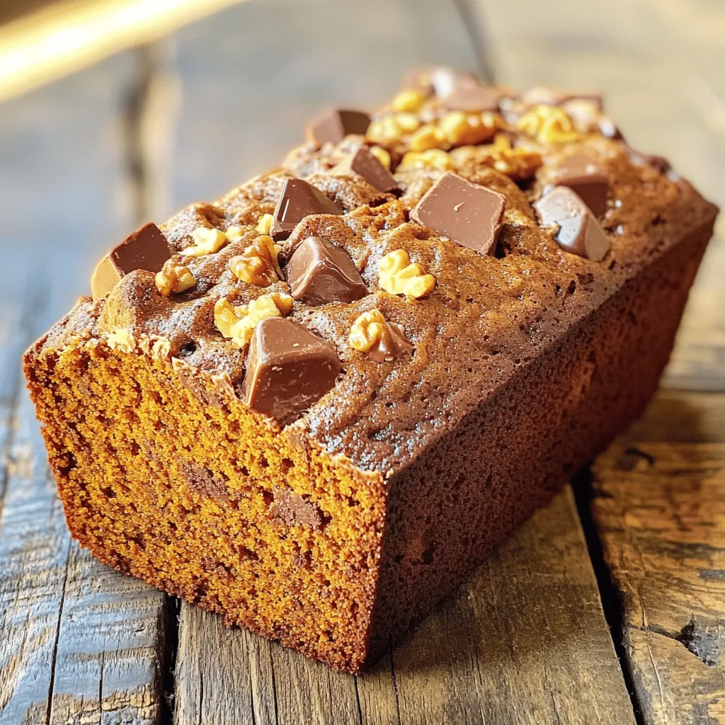 Chocolate Chip Pumpkin Bread Perfect for Fall Baking