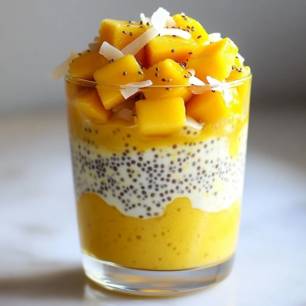 Coconut Mango Chia Pudding Nourishing and Simple Snack