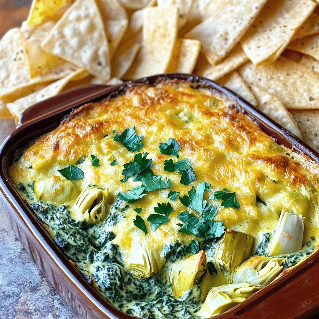 Creamy Spinach Artichoke Dip Tasty Crowd Pleaser