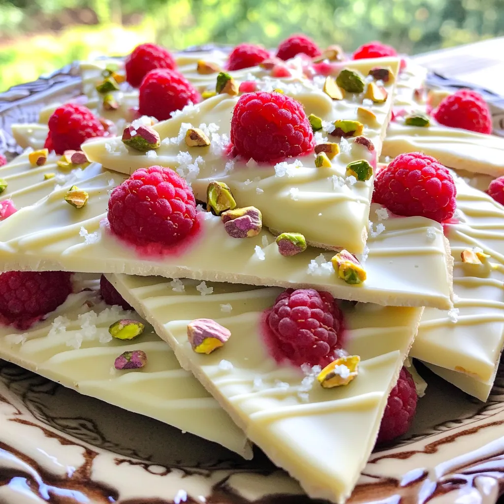 No-Bake White Chocolate Raspberry Bark Delight