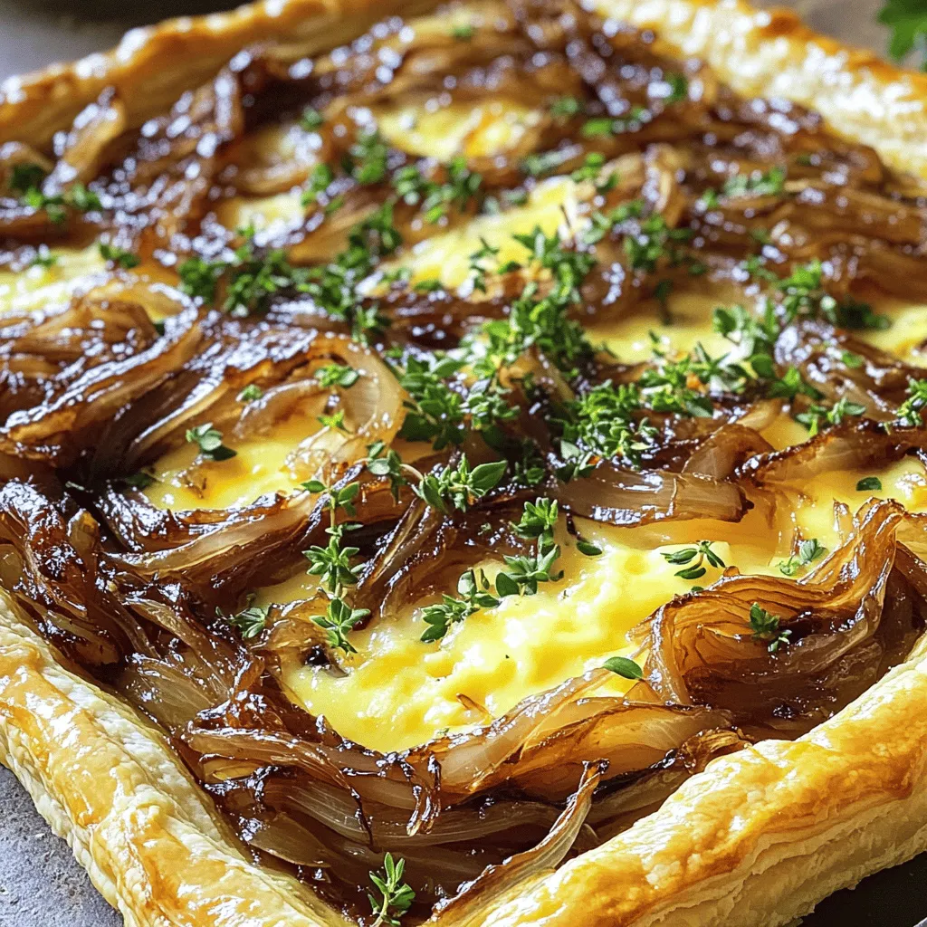 Caramelized Onion Gruyere Tart Savory and Delicious
