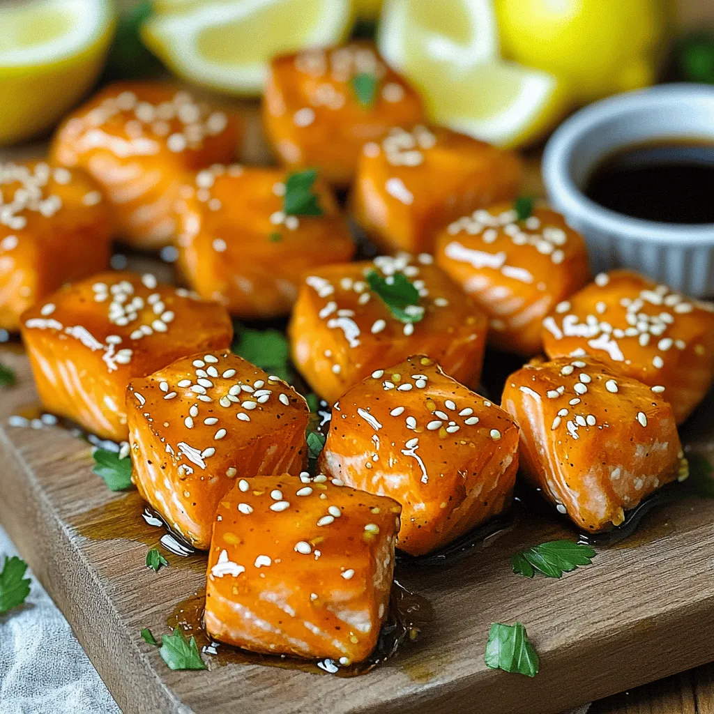 Air Fryer Honey Garlic Salmon Bites Quick and Tasty