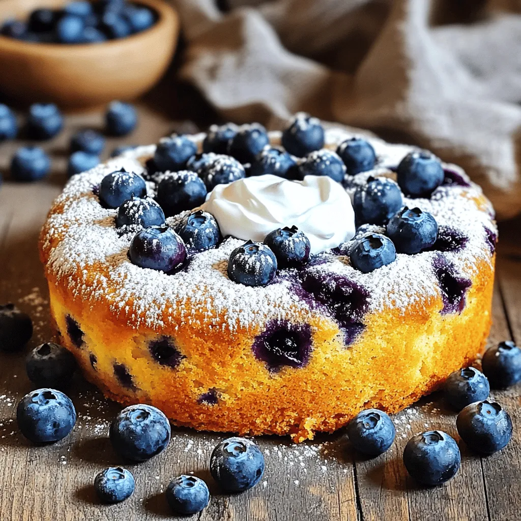 Greek Yogurt Blueberry Coffee Cake Delightful Treat