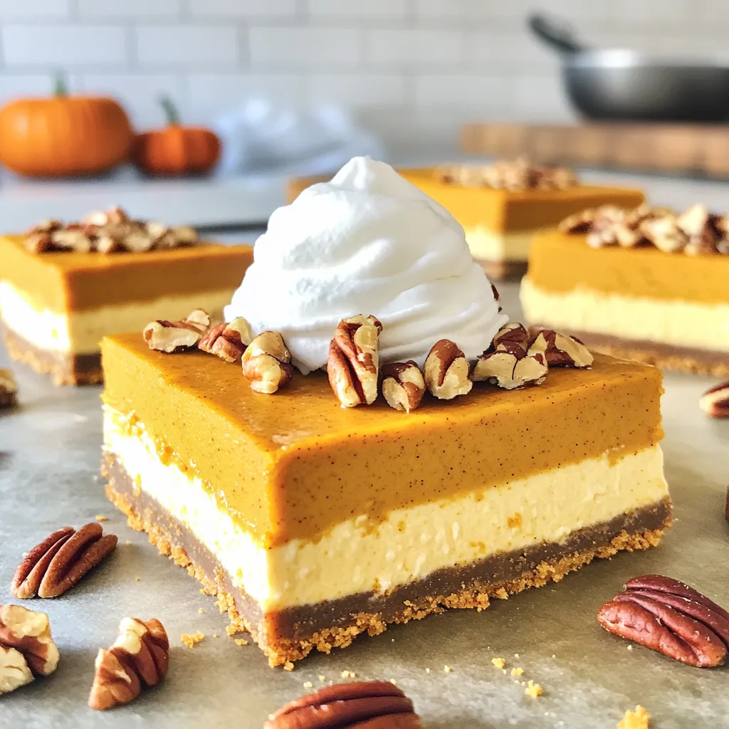 Pumpkin Spice Cheesecake Bars Tasty Fall Delight
