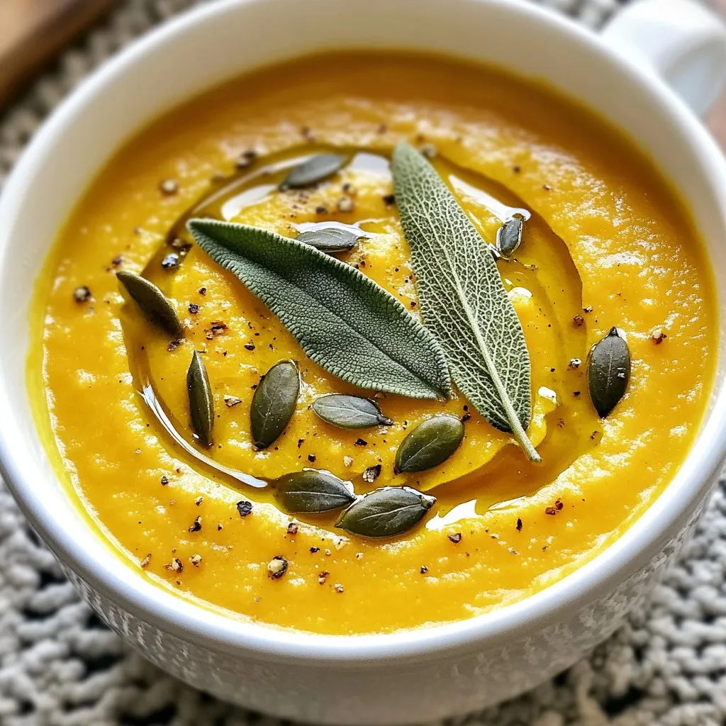 Roasted Pumpkin Sage Soup Simple and Flavorful Recipe