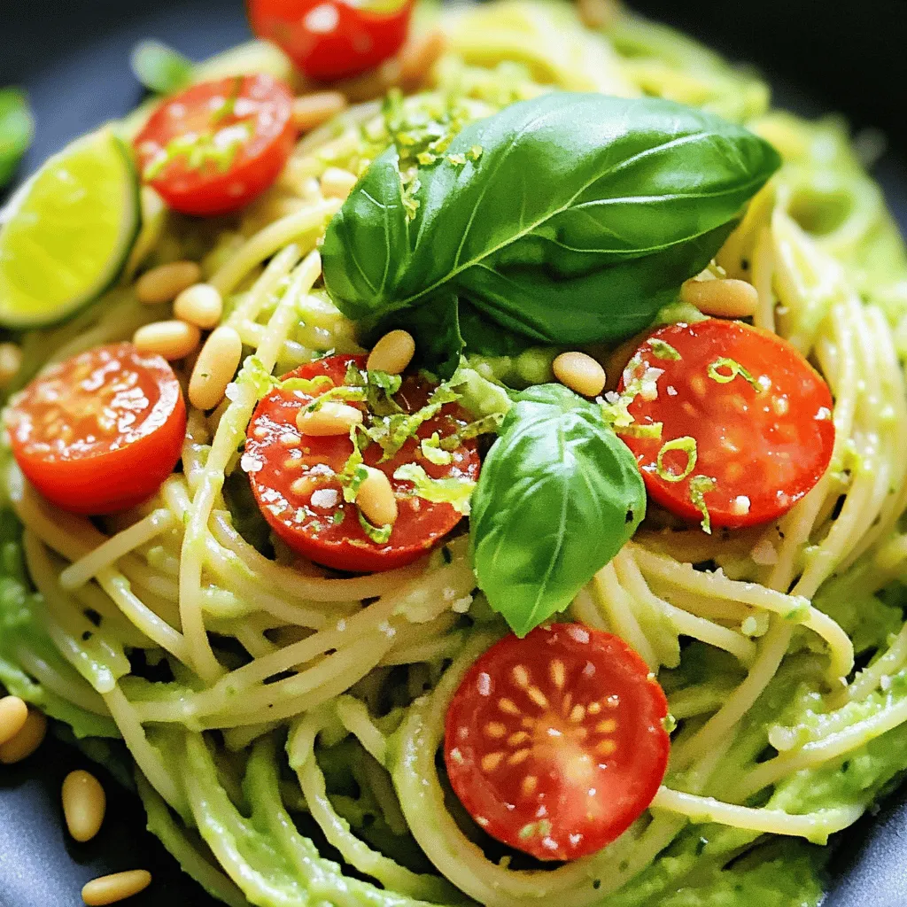Creamy Avocado Lime Pasta Quick and Flavorful Delight