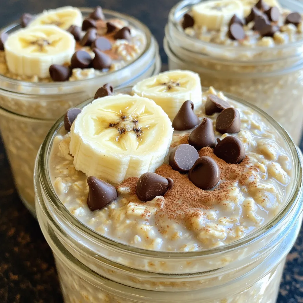 Chocolate Chip Banana Bread Overnight Oats Delight