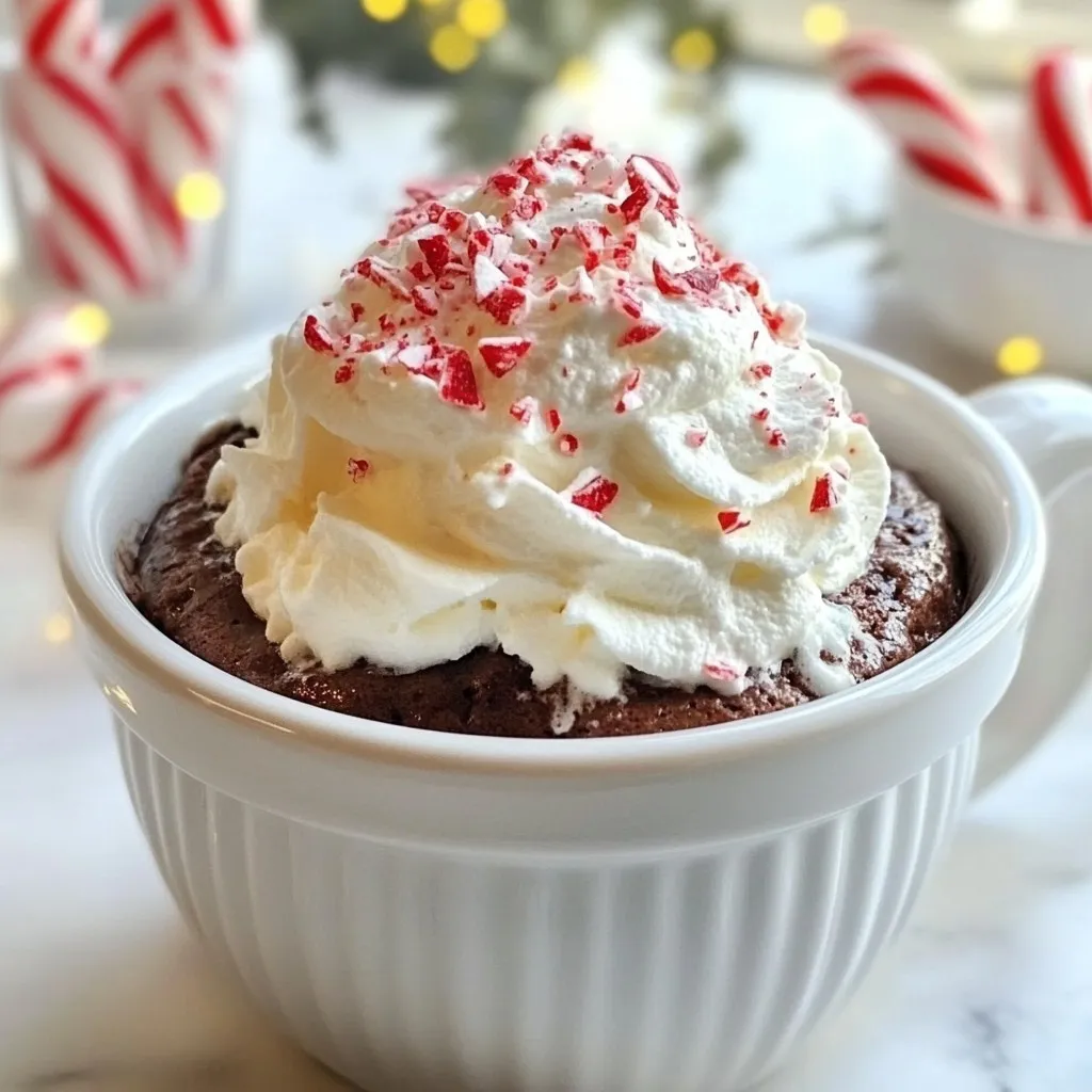 Chocolate Peppermint Mug Cake Delightful and Easy Treat