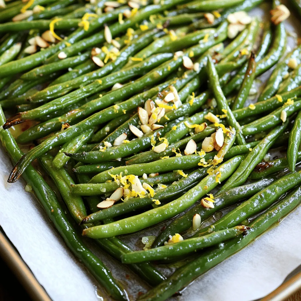 Garlic Lemon Roasted Green Beans Flavorful Side Dish