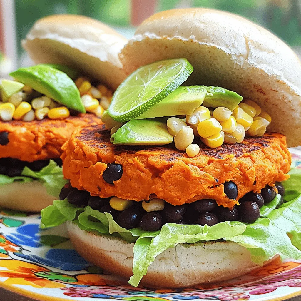 Sweet Potato Black Bean Burgers Flavorful and Easy Recipe