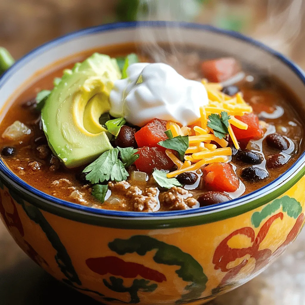 Quick &#038; Easy Taco Soup Flavorful and Comforting Meal