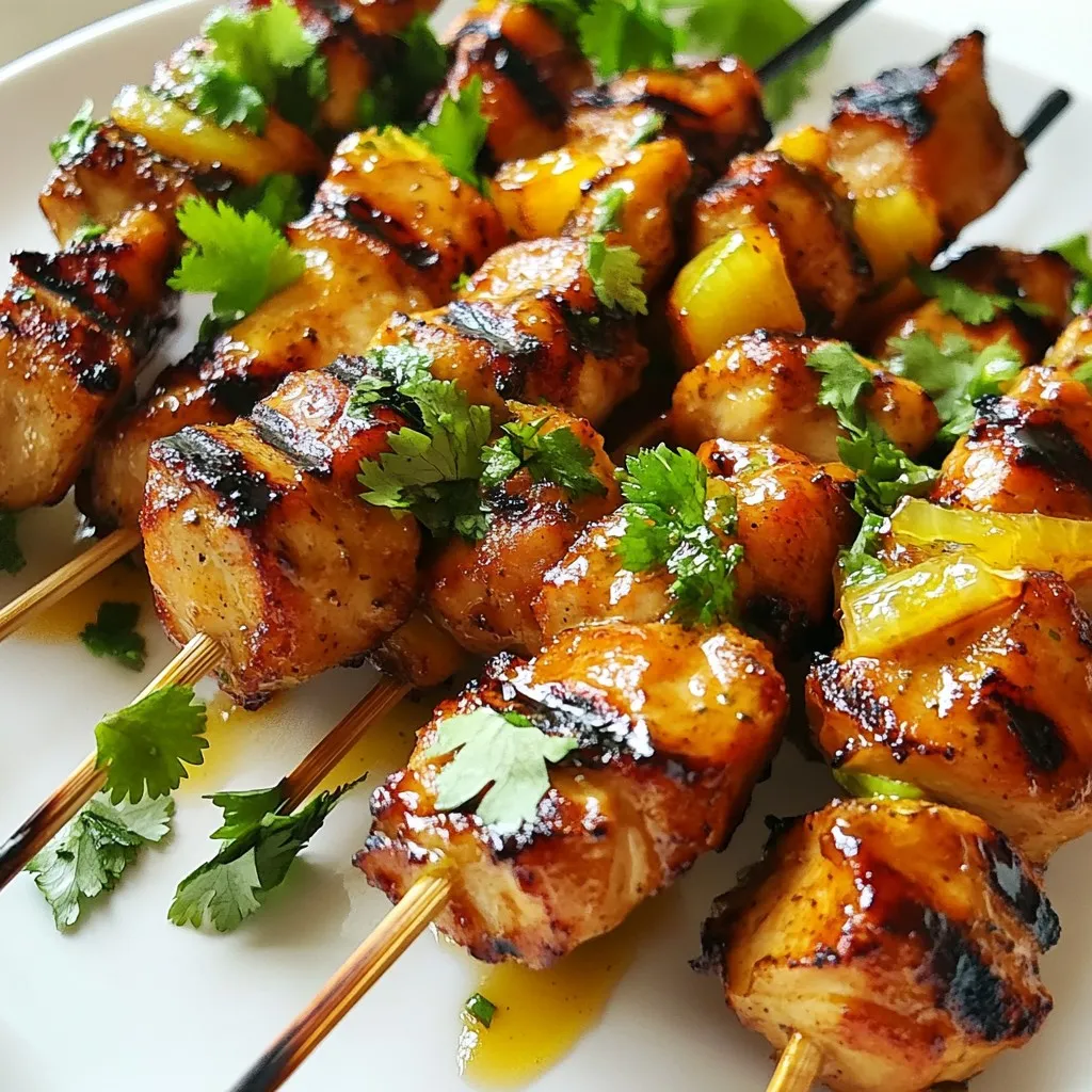 Honey Lime Chicken Skewers Tasty Grilled Delight
