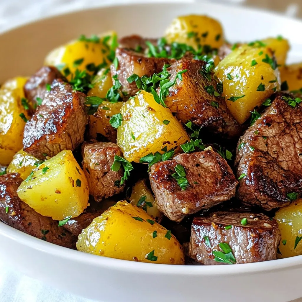 Garlic Butter Steak &#038; Potato Skillet Flavor Boost