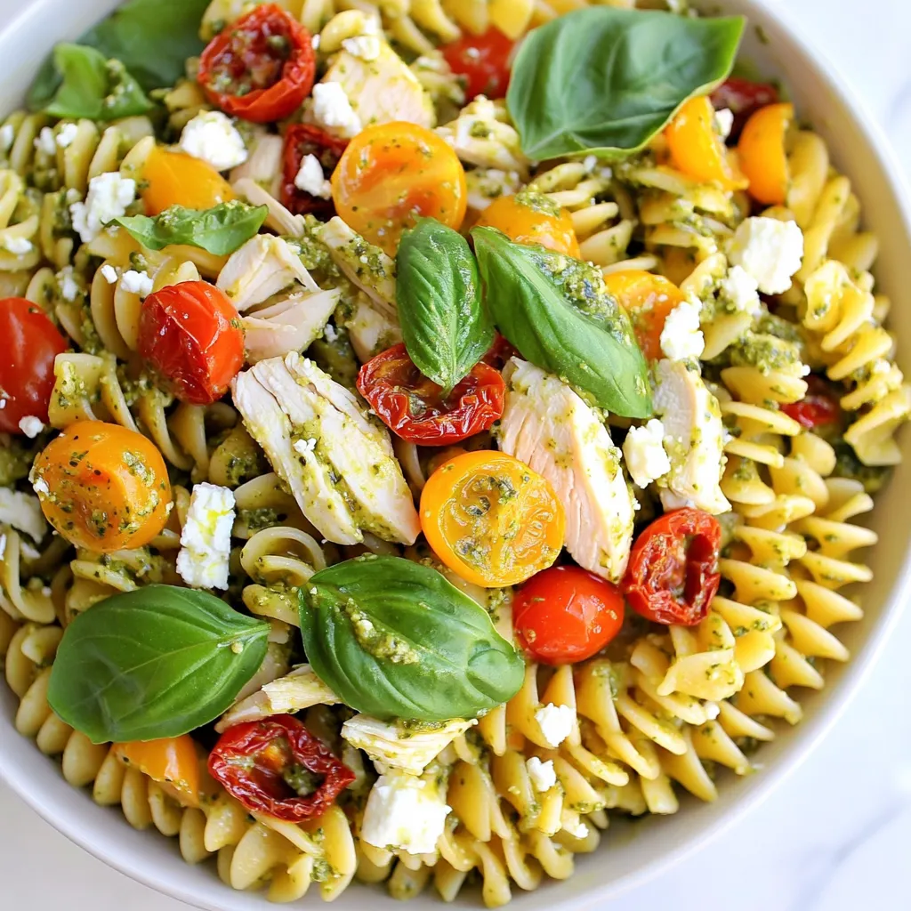 Pesto Chicken Pasta Salad Fresh and Flavorful Dish