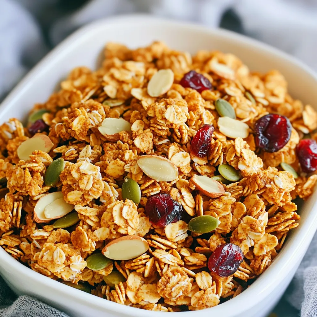 Pumpkin Spice Granola Clusters Tasty Fall Delight