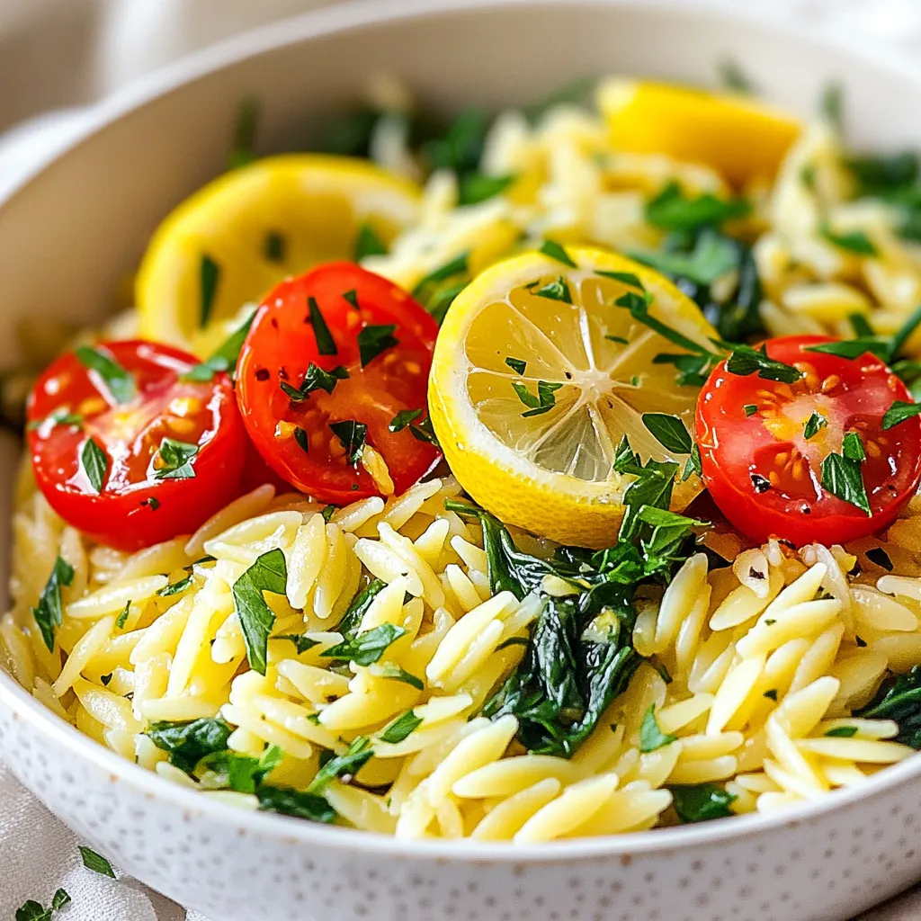 One Pot Lemon Herb Orzo Flavorful and Easy Recipe