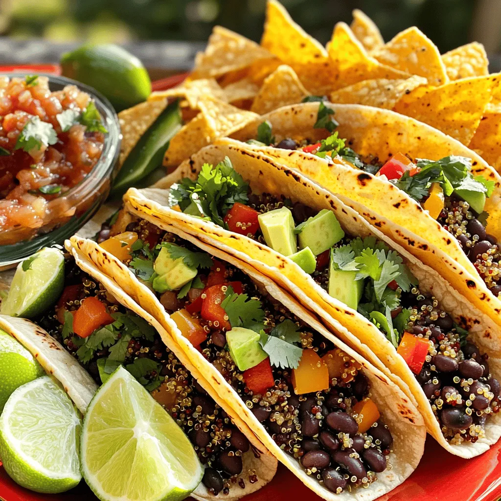 Spicy Black Bean Quinoa Tacos Easy Flavorful Dish