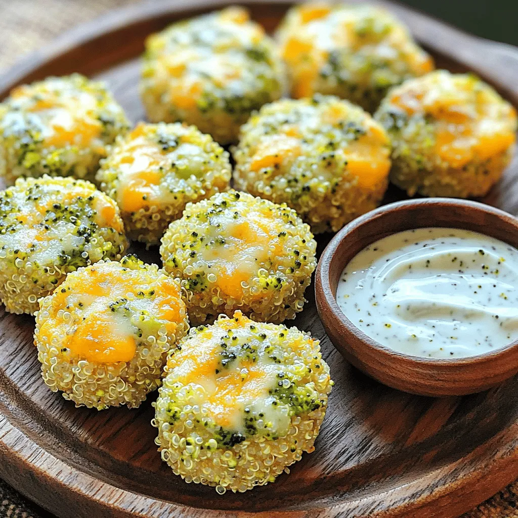 Broccoli Cheddar Quinoa Bites Savory and Simple Snack