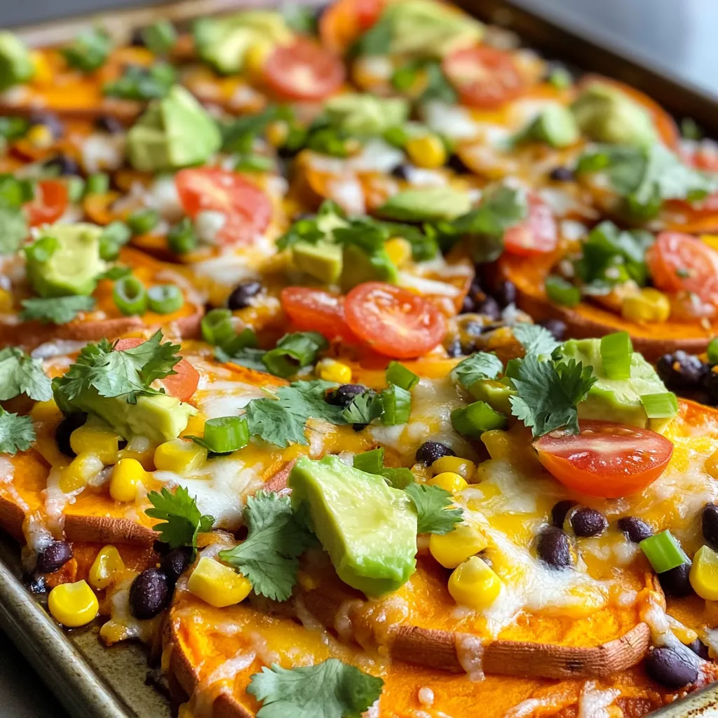 Sheet-Pan Sweet Potato Nachos Easy and Tasty Recipe