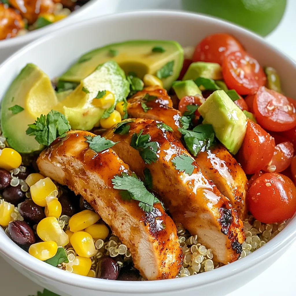 Honey Chipotle Chicken Bowls Packed with Flavor